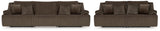 Top Tier Chocolate Reclining Living Room Set