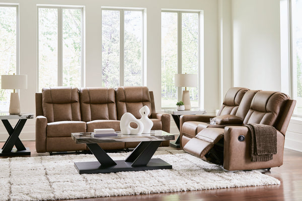 Mackmenville Caramel Reclining Living Room Set