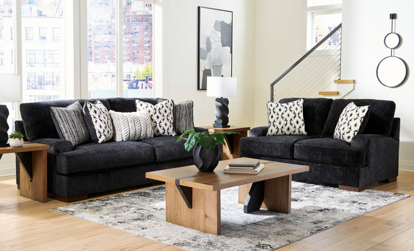 Whitmore Manor Black Pearl Living Room Set