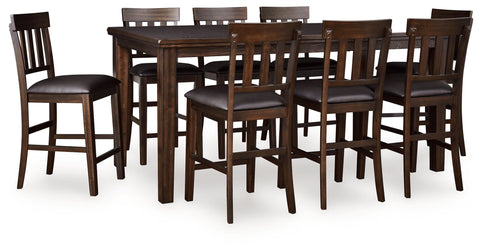 Haddigan Dark Brown Counter Height Set