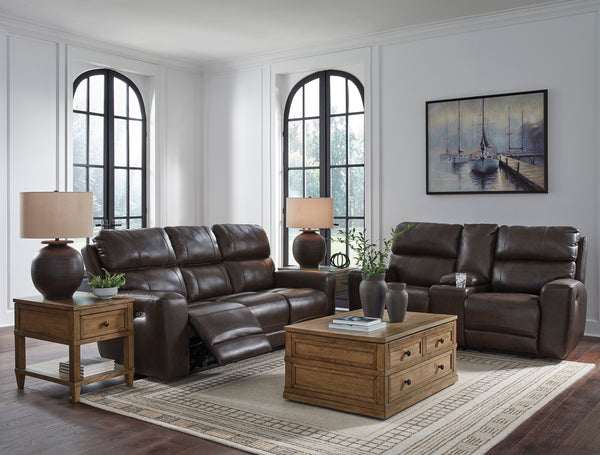 Crossplex Smoke Power Reclining Living Room Set