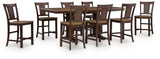 Rylandeen Light Brown/Dark Brown Counter Height Set