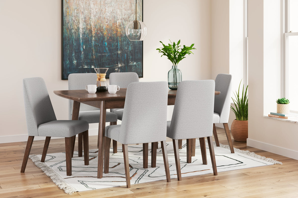Lyncott Gray/Brown Dining Room Set