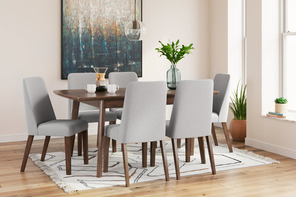 Lyncott Gray/Brown Dining Room Set