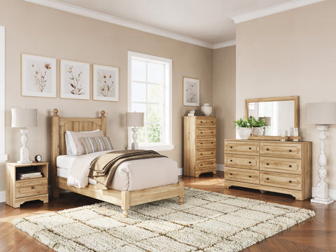 Aleaport Warm Brown Youth Panel Bedroom Set