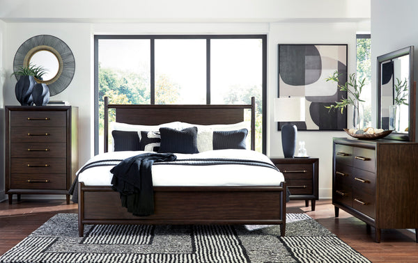 Dantenton Merlot Panel Bedroom Set