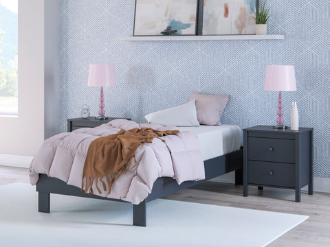 Simmenfort Navy Blue Youth Platform Base Bedroom Set