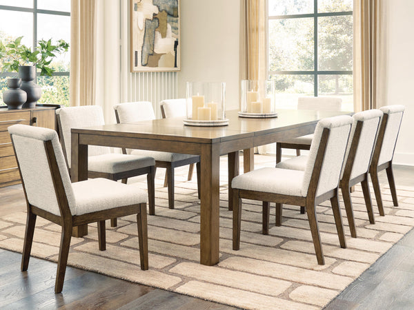 Marxmore Beige/Brown Extendable Dining Room Set