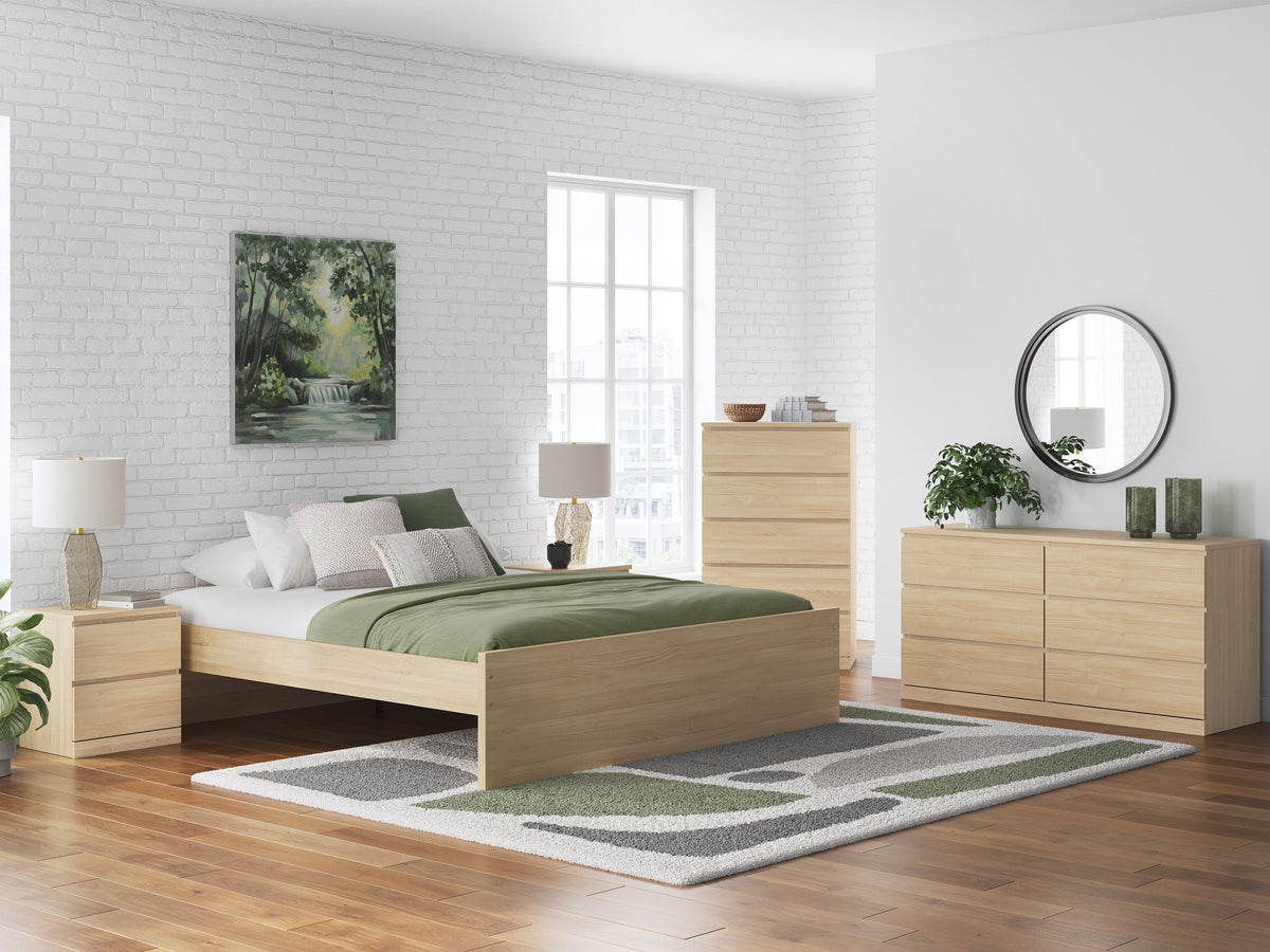 Onita Natural Platform Bedroom Set