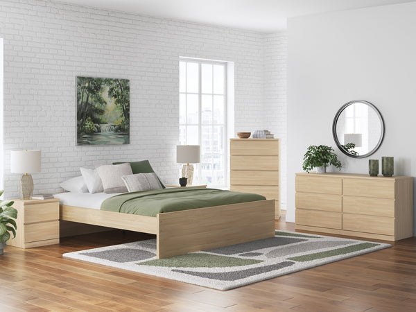 Onita Natural Platform Bedroom Set