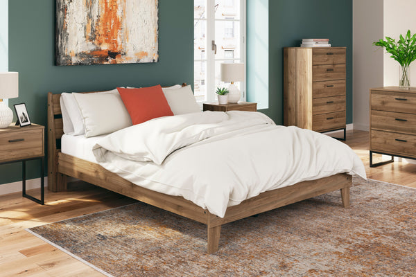 Deanlow Honey Queen Platform Panel Bedroom Set