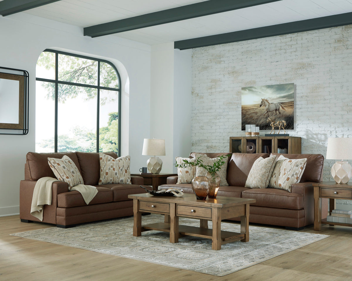 VillaCourt Caramel Living Room Set