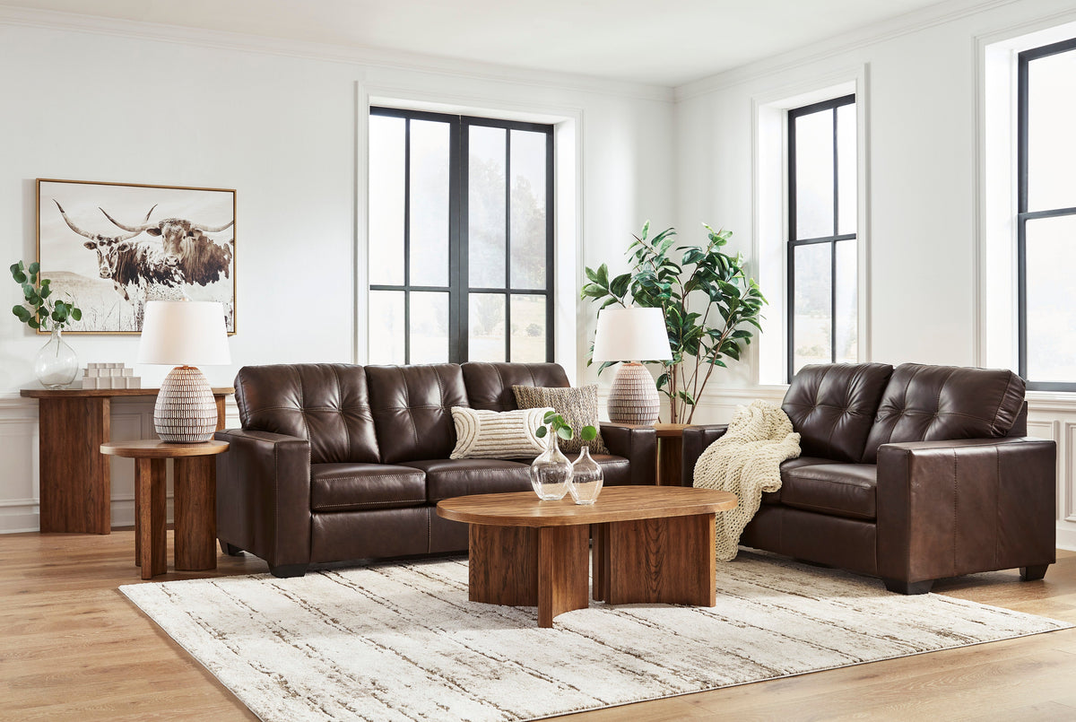 Santorine Dark Brown Living Room Set