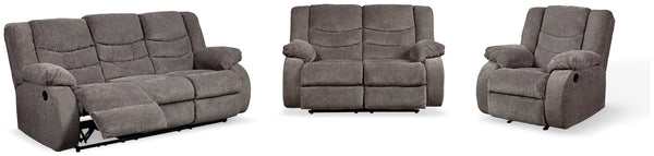 Tulen Gray Reclining Living Room Set