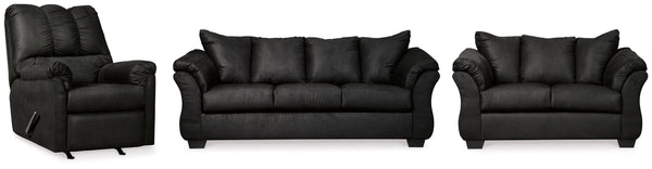 Darcy Black Living Room Set
