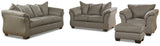 Darcy Cobblestone Living Room Set — Cobblestone / Sofa & Loveseat & Chair & Ottoman