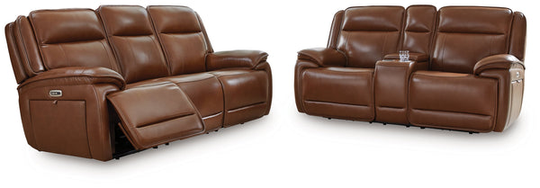 Healy Pier Chocolate Power Reclining Living Room Set