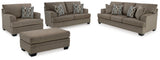 Stonemeade Nutmeg Living Room Set — Nutmeg / Sofa & Loveseat & Chair & Ottoman