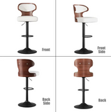 Zenith White Adjustable Barstool, Set of 2 | Olivia Furniture