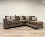 Monroe Mocha RAF Sectional | Olivia Furniture