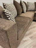 Monroe Mocha RAF Sectional | Olivia Furniture