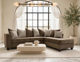 Monroe Mocha RAF Sectional | Olivia Furniture