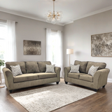 Alexandria Brown Sofa and Loveseat Set | Olivia Furniture