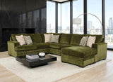 Delta Pine Olive Reversible Sectional | Olivia Furniture
