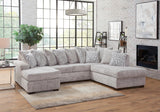 Galatic Oyster RAF Chaise Sectional | Olivia Furniture