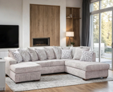 Galatic Oyster RAF Chaise Sectional | Olivia Furniture
