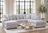 Galatic Oyster RAF Chaise Sectional | Olivia Furniture
