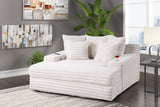 Puffy Beige Oversized Chaise Lounge | Olivia Furniture