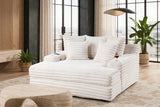 Puffy Beige Oversized Chaise Lounge | Olivia Furniture