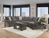 Tide Gray Anchor Sectional | Olivia Furniture