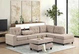 49Heights Reversible Sectional & Storage Ottoman – image 1 | Olivia Furniture