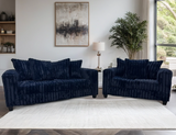 Cloudline Navy Sofa & Loveseat Set | Olivia Furniture