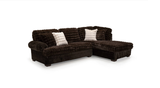 Kama Espresso Contemporary Sectional | Olivia Furniture