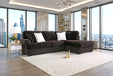 Kama Espresso Contemporary Sectional | Olivia Furniture