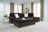 Kama Espresso Contemporary Sectional | Olivia Furniture