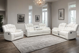 Seefeld Ace White 3-Piece Power Reclining Set | Olivia Furniture