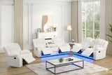 Seefeld Ace White 3-Piece Power Reclining Set | Olivia Furniture
