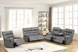 Albert Gray 3-Piece Reclining Living Room Set | Olivia Furniture