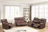 Albert Brown 3-Piece Reclining Set | Olivia Furniture