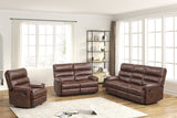 Albert Brown 3-Piece Reclining Set | Olivia Furniture