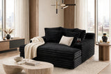 Align Black Oversized Chaise Lounge – image 1 | Olivia Furniture
