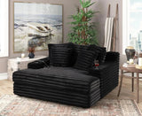 Align Black Oversized Chaise Lounge – image 2 | Olivia Furniture