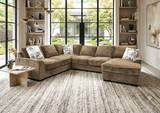Amara Brown Sectional | Olivia Furniture
