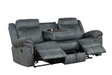 Andres Gray 3-Piece Reclining Living Room Set | Olivia Furniture