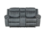 Andres Gray 3-Piece Reclining Living Room Set | Olivia Furniture