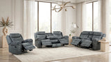 Andres Gray 3-Piece Reclining Living Room Set | Olivia Furniture